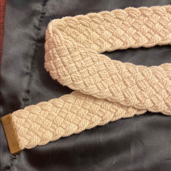 Vintage Elegant Cream and Silver Braided Belt Set - Picture 8 of 16